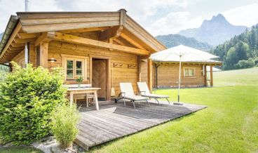Bild von Chalet, Terrasse, Bergblick