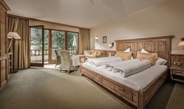 Bild von Deluxe-Doppelzimmer, 1 Queen-Bett und Schlafsofa, zum Garten hin