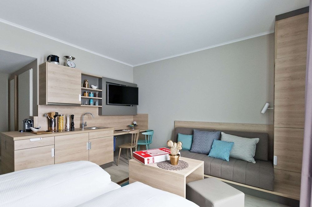 Bild von Superior-Apartment, 1 Doppelbett, Blick auf den Innenhof (Superior Apartment)