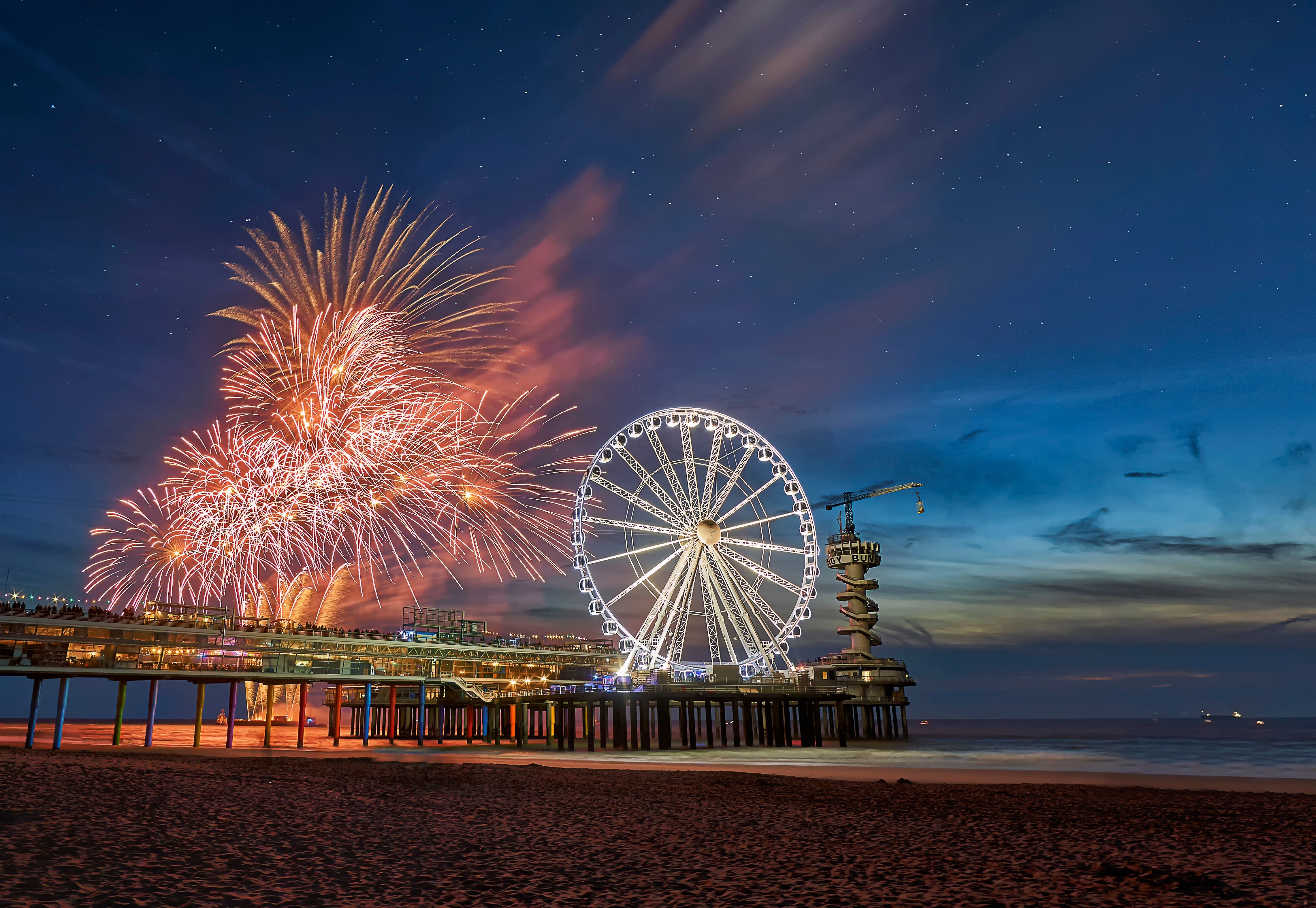 Silvester am Meer in Holland erleben