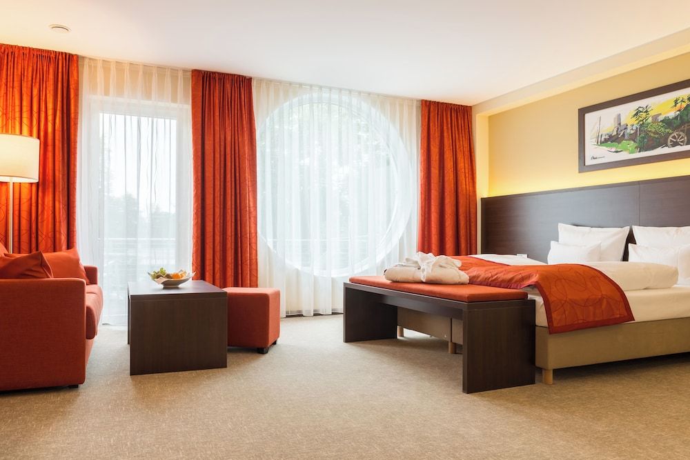 Bild von Superior-Dreibettzimmer, Balkon, Flussblick